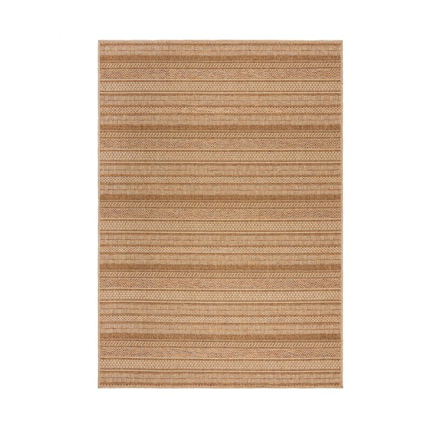 Naturaalset värvi sise- ja välistingimustes kasutatav vaip 120x170 cm Farah Stripe - Flair Rugs