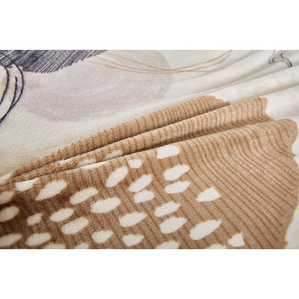 Helepruun mikroplüüsist voodipesu üheinimesevoodile 140x200 cm Circles - My House-image-3