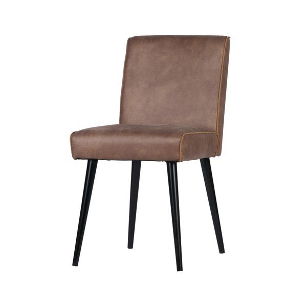 Sada 2 světle hnědých kožených židlí BePureHome Revolution-image-1