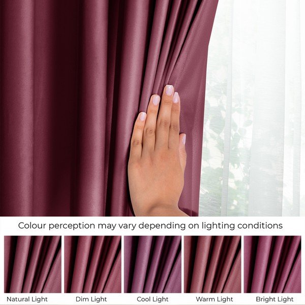 Punane kardin Velvet, 140 × 270 cm – AmeliaHome-image-4