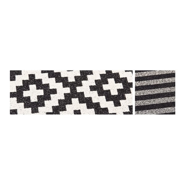 Must-valge mustriga kahepoolne vaip , 160 x 230 cm Viki - Narma-image-3
