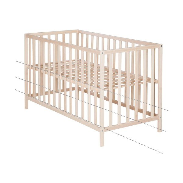 Puiduvärvi võrevoodi 60x120 cm Cosi - Roba-image-3