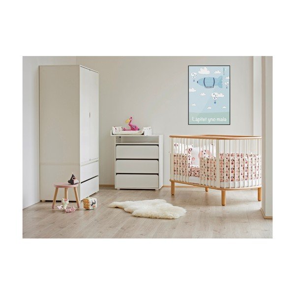 Valge pöögipuidust võrevoodi , 70 x 140 cm Baby - Flexa-image-2