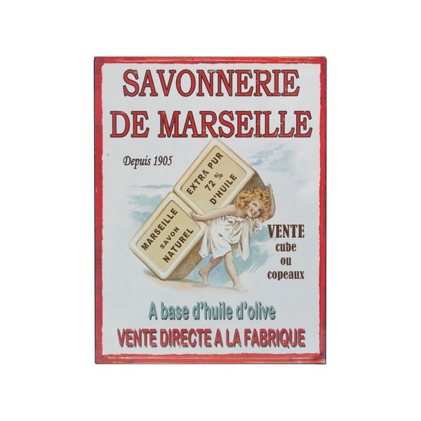 Nástěnná cedule Antic Line De Marseille, 25 x 33 cm