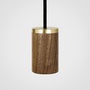 Tumepruun rippvalgusti ø 5 cm Knuckle - tala