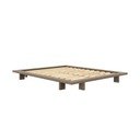 Pruunist männipuidust kaheinimesevoodi koos voodialusega 160x200 cm Japan – Karup Design