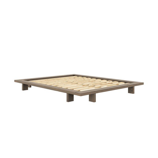 Pruunist männipuidust kaheinimesevoodi koos voodialusega 160x200 cm Japan – Karup Design
