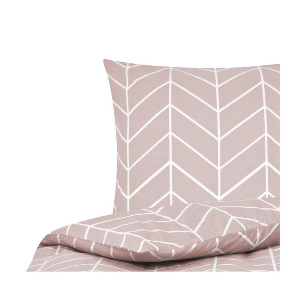 Roosa puuvillane üheinimesevoodipesu46 , 155 x 220 cm Mirja - Westwing Collection-image-2