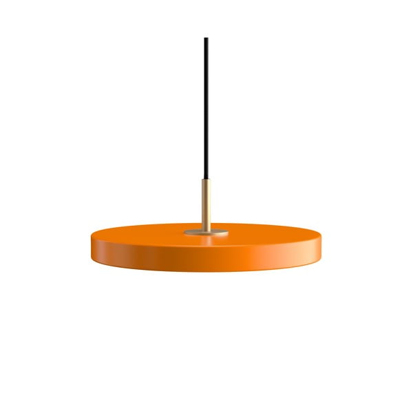 Oranž LED rippvalgusti metallist lambivarjuga ø 31 cm Asteria Mini - UMAGE