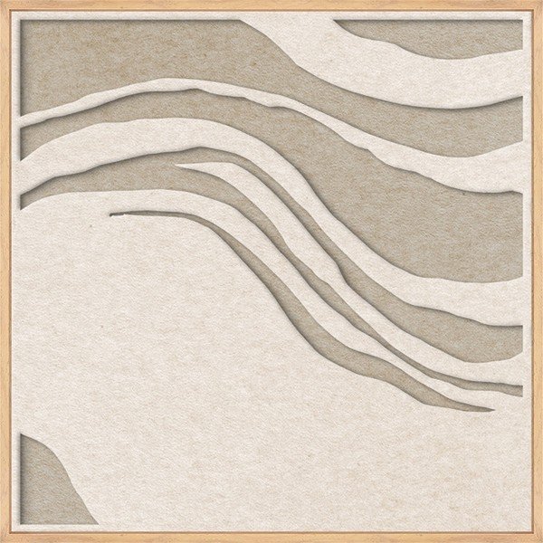 3D-pilt raamiga/akustiline 62x62 cm Sacred Silence 2 - Malerifabrikken