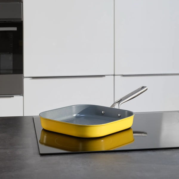 Alumiiniumist grillpann mittenakkuva pinnaga ø 28 cm Meda 3.0 - FABINI-image-1