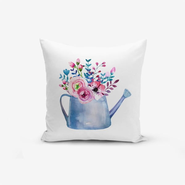 Puuvillasegust padjapüür Aquarelleli Flower, 45 x 45 cm - Minimalist Cushion Covers