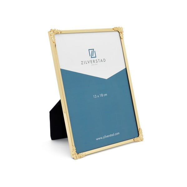 Kuldne metallist seisev/seinaraam 13,5x18,5 cm Decora - Zilverstad