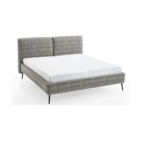 Tumeroheline polsterdatud kaheinimesevoodi ilma liistudest raamita 160x200 cm Infinity - Meise Möbel
