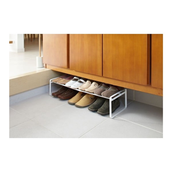 Valge metallist teleskoopjalanõude riiul Kobe - YAMAZAKI-image-1