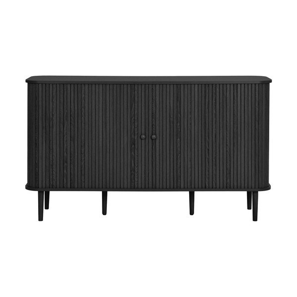 Mustast männist kummut 140x79x40 cm Nikko - House Nordic-image-3
