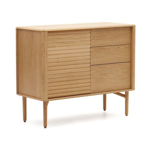 Tammedekooriga madal kummut  105x86 cm Lenon - Kave Home-image-2