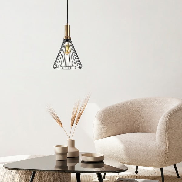 Must rippvalgusti metallist varjuga ø 24 cm Dear - Opviq lights-image-2