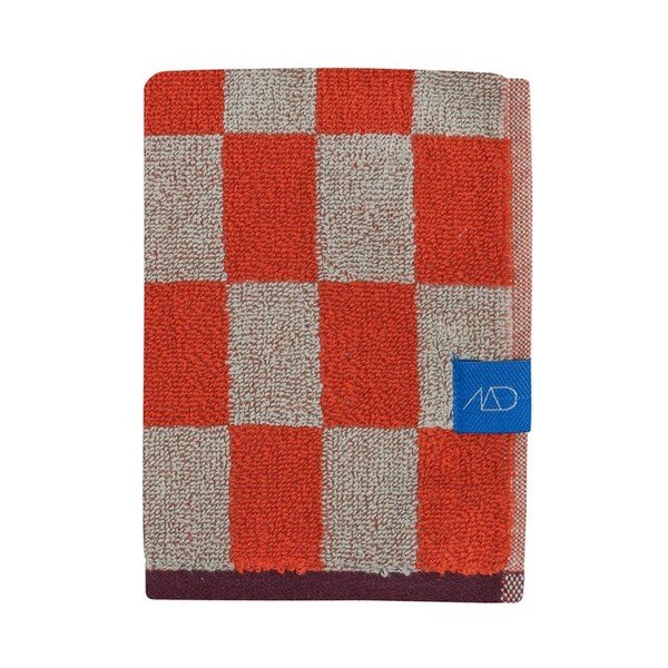 Oranžid/beežid orgaanilisest puuvillast froteerätikud 2tk komplektis 40x55 cm Retro - Mette Ditmer Denmark