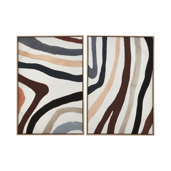 2 maali komplektis raamiga/lõuendil 63x93 cm Astratto - Premier Housewares