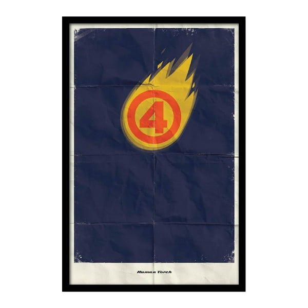 Plakát Human Torch, 35x30 cm
