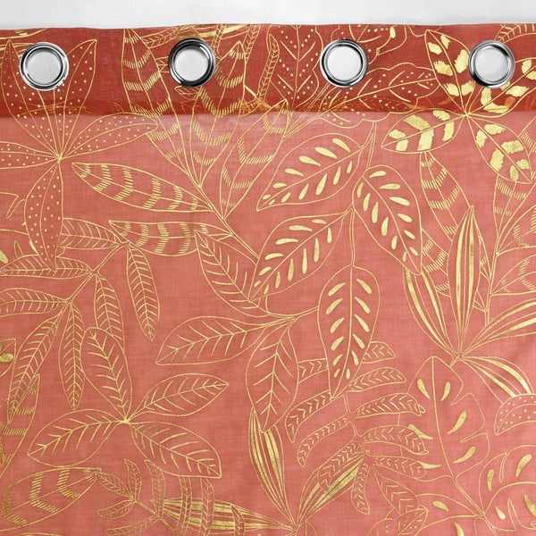 Oranž voile kardin 140x280 cm Belflor - douceur d'intérieur-image-3