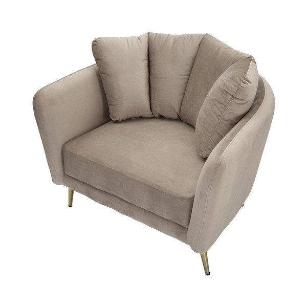 Hallikaspruun sametist tugitool Kiev - Mauro Ferretti-image-3