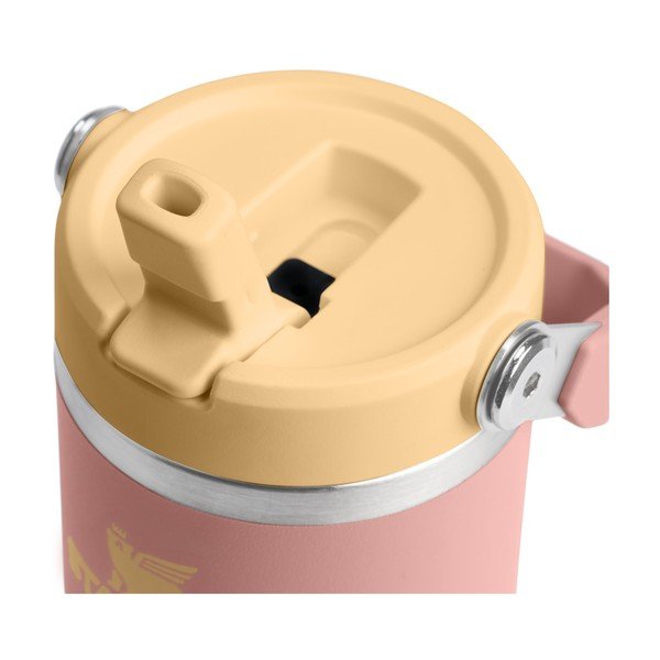 Virsikuvärvi roostevabast terasest termospudel 410 ml IceFlow™ Flip Straw 2.0 Tumbler Peach Rose - Stanley-image-2