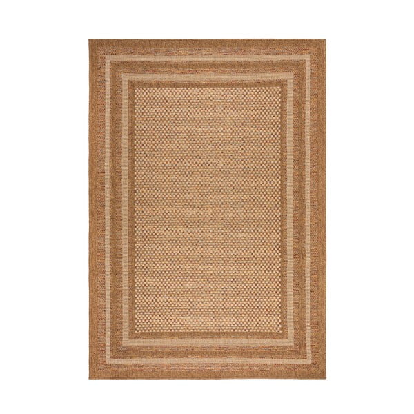 Naturaalset värvi sise- ja välistingimustes kasutatav vaip 120x170 cm Layla Border - Flair Rugs