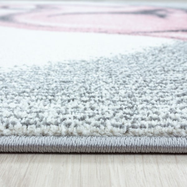 Heleroosa-helehall laste vaip ø 160 cm Bambi - Ayyildiz Carpets-image-3