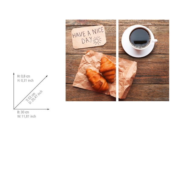 Karastatud klaasist katte komplekt pliidi äärde 2tk 52x30 cm Nice Day - Allstar-image-2