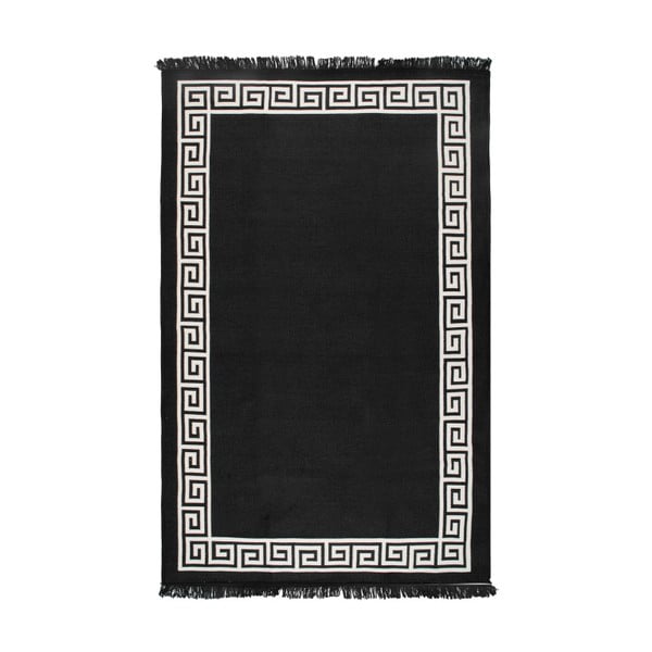 Beeži ja musta värvi kahepoolne vaip Justed, 80 x 150 cm - Cihan Bilisim Tekstil