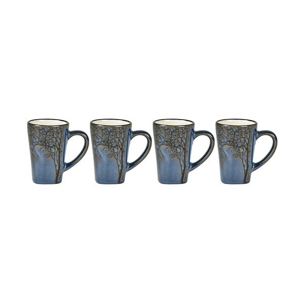 Sinised kivikeraamikast espressotassid 4tk komplektis 100ml Hela - Villa Collection