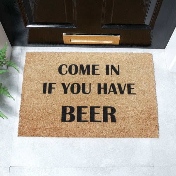 Kookoskiududest matt 40x60cm Come again and bring beer - Artsy Doormats-image-2
