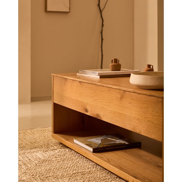 Tammespoonist diivanilaud 60x120 cm Alguema - Kave Home-image-2