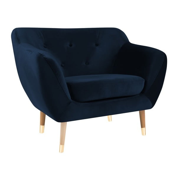 Tmavě modré křeslo Mazzini Sofas Amelie-image-1