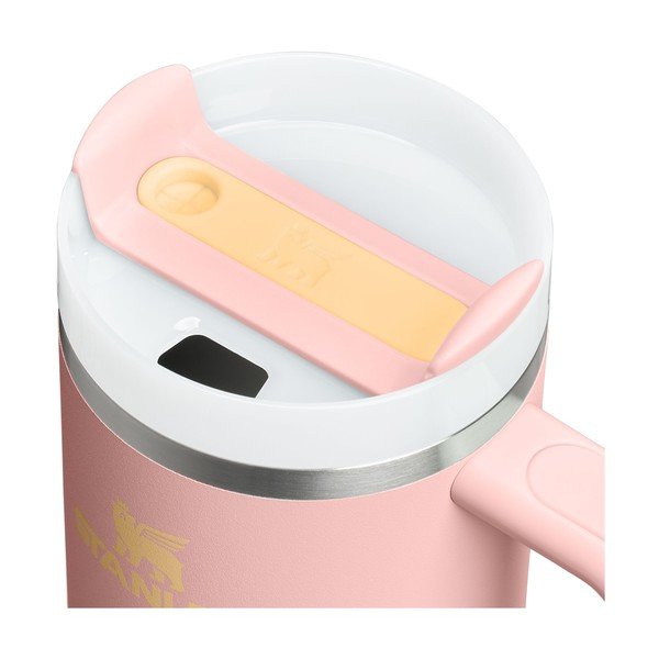 Virsikuvärvi roostevabast terasest termospudel koos kõrrega 1,18 l Quencher H2.O FlowState™ Tumbler Peach Rose - Stanley-image-3