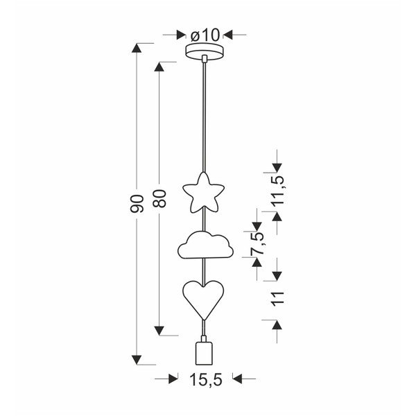 Laste lamp metallist lambivarjundiga Single - Candellux Lighting-image-2