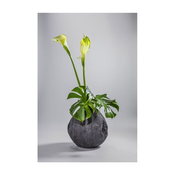 Černá váza Kare Design Elemento, výška 41 cm