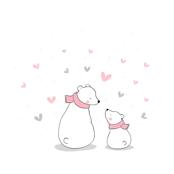 Laste seinakleebis Perekonnakutsikad, 90 x 60 cm - Ambiance