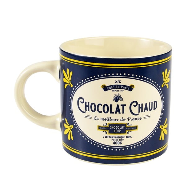Tumesinine-kreem keraamiline kruus 350 ml Chocolat Chaud - Rex London