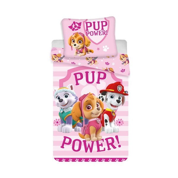 Puuvillane lastevoodipesu üheinimesevoodile 140x200 cm Paw Patrol - Jerry Fabrics