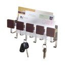 Nástěnný držák na klíče s přihrádkou na dopisy iDesign Fombu