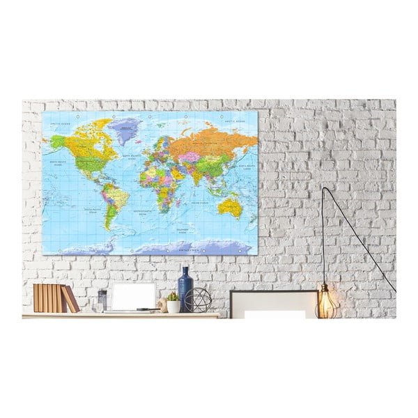 Bimago maailmakaart seinale , 90 x 60 cm Orbis Terrarum - Artgeist-image-1