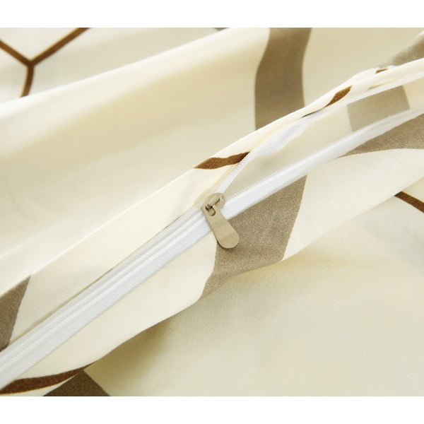 Kreemjas mikro-satiinist üheinimesevoodipesu 140x200 cm 6 tk komplektis Carter - My House-image-2