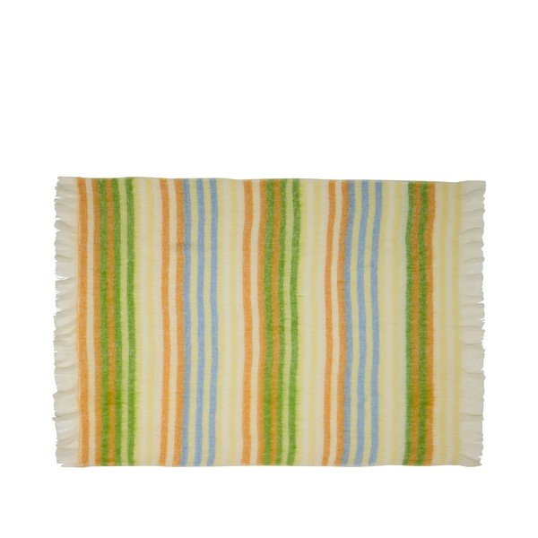 Kollane-roheline villaseguga tekk 140x200 cm Loom - Hübsch