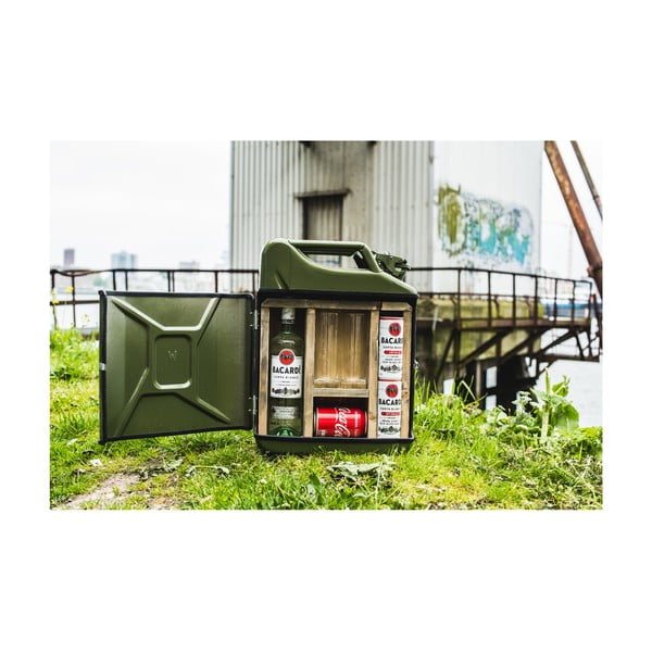 Set zeleného baru ve tvaru kanystru a 2 sklenic Designed By Man-image-4