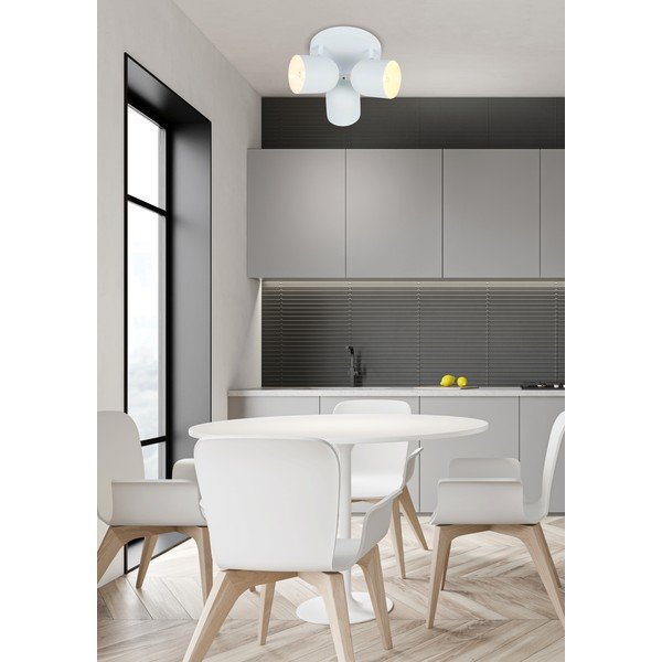 Valge laevalgusti metallist varjuga  32x32 cm Azuro - Candellux Lighting-image-1