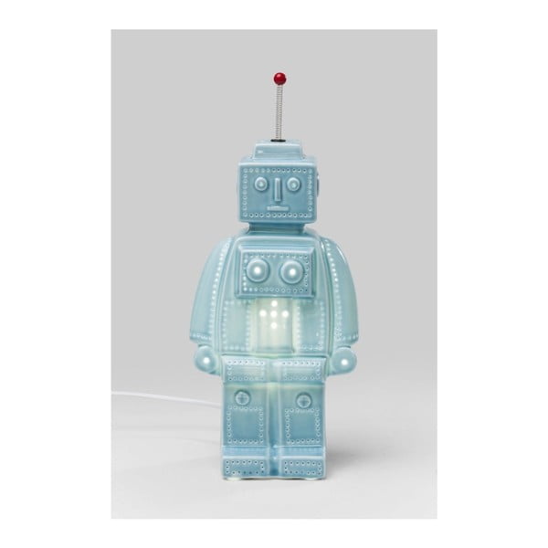Modrá stolní lampa Kare Design Robot