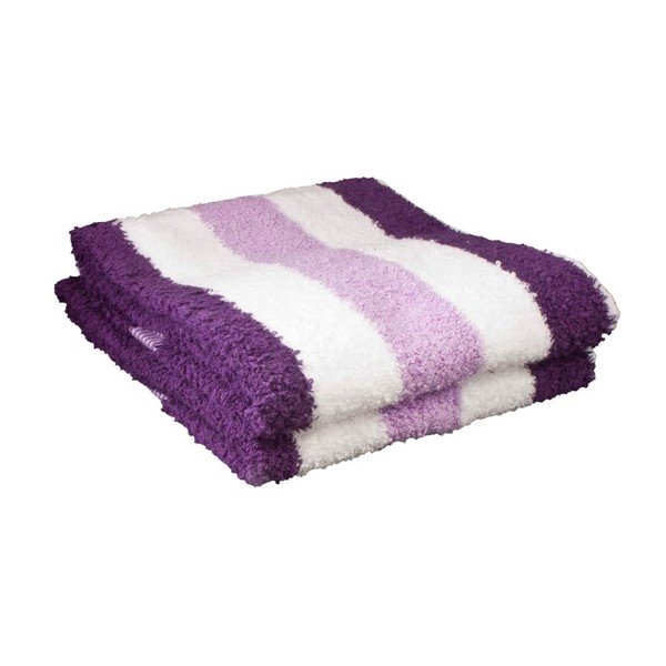 Ručník New York Strips White/Pink/Violet, 70x140 cm-image-1